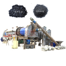 Big scale coconut shell charcoal making machine continuous carbonization kiln horizontal furnace